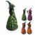 Enchanted Autumn Witch Figurine, Fall Witch Decor Halloween Tabletop Statue with Leaf Gown, Hand-Painted Seasonal Witch Sculpture, Seasonal Resin Witch Decoration for Mantel Shelf Home (B,1Pcs)