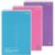 Enday Steno Pads Spiral 6 x 9 inches, Gregg Rule White Paper, 80 Sheets Steno Notebook for writing in Pink, Purple, Green, Blue, Red, Grey, Color May Vary (3 Pack)