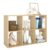 Endearing Limons【2026 Wooden 6 Cube Shelf Storage Organizer with Anti-Tipping Kits + Reversible Open Back Solid Panel Bookcase (11 x 11 Unit Cell Oak)