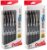 ENERGEL Pentel RTX Retractable Liquid Gel Pen, (0.7mm), Medium Line, Metal Tip, Black Ink, Window (BL77PC12A1) (Pack of 2, 12 Count Total)
