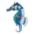 Enesco Allen Designs Salty the Seahorse Sculpted Pendulum Wall Clock, 13.75 Inch, Blue