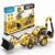 Engino: Creative Builder – 3-in-1 Backhoe Loader – Multimodel Vehicle Brick Set, Machinery Series, Snap Assembly, Engineer Construction, STEM, Kids 6+