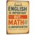 English Is Important But Math Is Importanter Sign Funny Metal Tin Signs 8×12 Inch – Math Teacher Gifts Math Classroom Decor Funny Math Posters for Middle School & High School Decorations Gift
