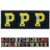 English Letter A-Z Package Tactical Morale Alphabet Patch, Hook and Loop Patch, Embroidered Army Badge Set, Backpack, hat, Vest, Shoe Accessories (3Pcs P)