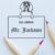 English Springer Spaniel Peeking Ex Libris Book Stamp, Duo Hand Mount