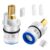 Enhon 2 Pack Hot & Cold Bathroom 2-Handle Faucet Cartridge Compatible with DELTA RP47422, Compatible with 2 Handle Victorian Faucets Only, Stem Replacement Two Handle Ceramic Stem Cartridge