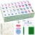 ENKAP American Mahjong Tile Set,166 Green 1.2 in Premium Complete Mahjong Set – Mahjong Set – Great Gift for Clubs, Family Multiplayer Games, Travel, Adults, Seniors, Beginners