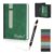 ENOMY Custom Leather Notebook Personalized Journal with Pen & Gift Box (Green)