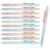 ENOMY Personalized Gel Pens Custom Name Black Ink Smooth Writing Gift Set, Candy Color