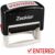 Entered Stamp, Entered Self Inking Rubber Stampers for Office – Business, Accounting, Bookkeeping, Coding, Legal, Notary, Work, Ordering, Inventory Entered Stamps – Red Ink