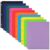 EOOUT Binder Folders 10pcs Colored File Folders, Plastic Folders with Pocket and 2 Business Card Slot, 3 Hole Punch Poly Folders Fits in 3 Ring Binder for School Office