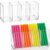 Epakh 2 Pcs 4 Compartment Acrylic Cube Organizer 4 Section Clear Acrylic Pencil Holder Small Drawer Organizer for Makeup Brush Crayon Desk Home Office Back to School Supplies(8.7 x 3 x 3.7 Inches)