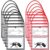 Epakh 30 Pack Shop Ticket Holders 9 x 12 Inch Work Order Plastic Sleeves Job Ticket Holders Dry Erase Repair Order Sleeves with Hanging Strap, Both Sides Clear (Black Red)