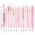 EpenGo 14Pcs Cute Pink Gel Pens & Highlighter Set, Black Ink Journal Pens