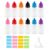 Eperlorit 12 Pcs Eye Dropper Bottles 20ml Color Caps Leakproof Refillable