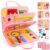 EPIMA Toddler Busy Board, Montessori Sensory Toys for Boys, 1-4 Year Old Girl Toddler Travel Toys, Educational Learning Activities Board for Motor Skills, Birthday Gifts for Airplane Car, Pink