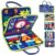 EPIMA Toddler Busy Board, Montessori Sensory Toys for Boys, 1-4 Year Old Girl Toddler Travel Toys, Educational Learning Activities Board for Motor Skills, Birthday Gifts for Airplane Car, Pink