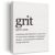 Epolkmiu Grit Definition Print Canvas Wall Art Home Office Decor Modern Minimalist Painting Canvas Poster Ready to Hang Artwork Motivational Gift Unframed 20″x30″