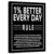 Epolkmiu Inspirational Canvas Wall Art Motivational Posters 1% Better Every Day Rule Canvas Print Artwork Positive Inspirational Quotes Canvas Painting Office Wall Decor Living Room Unframed 8″x10″