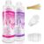 Epoxy Resin Crystal Clear Kit for Art, Jewelry, Crafts, Coating- 16 OZ Including 8OZ Resin and 8OZ Hardener | Bonus 4 pcs Measuring Cups, 3pcs Sticks, 1 Pair Rubber Gloves by Puduo