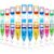 Equsion 10 Pcs Liquid Motion Bubbler Pen Toy Colorful Timer Pens for Focus, Stress, Anxiety Relief Sensory Toys for Back to School Classroom Birthday Kid Gift Office Supply (Bright Color)