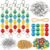 Equsion 346 Pcs/24 Sets Social Emotional Learning Keychain Craft Kit Emotional Regulation Tools Therapist Supplies for Profession, Play Therapist Toys for Counselors, Calm Down Support for Teachers