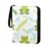 Eraedgza Cute Green Frogs Card Binder 4-Pocket Trading Card Holder with 50-Page Sleeves, 3-Ring Zipper Storage Case for Trading Sports Game Cards