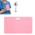 Erasable Badge Note for Nurses – Silicone Reusable Notepad Badge Set, Write & Wipe Pocket Notebook with Pen, Alcohol-Cleanable MCAT Erasable Notepad, Lightweight Horizontal Pink Badge Reel Notepads