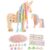 Eray Unicorn Craft Kit for Girls 6-12, DIY Wooden Braiding Toy Gift