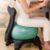 Ergonomic Bouncy Ball Chair for Adults with Wheels & Back Support, Anti-Burst Yoga Ball for Heavy Users & Pregnancy, Strengthen Posture – Green Ball Included
