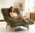 Ergonomic Corduroy Bean Bag Chair for Adults – Extra Large Single Seat Lazy Sofa with High-Density Sponge Filling, Backrest Support for Living Room & Bedroom Relaxation (Antique Green)
