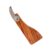 Ergonomic Wooden Grip Clay Carving Tool Stainless Steel Circular Pottery Trimmer for Pottery Clay Smoothing Texturing Wood Handle Tool