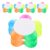 ERINGOGO 10pcs Flower Shape Fluorescent Highlighters Pens Smooth Writing Experience and Versatile Use, Lightweight Creative Petal Design for Classroom Supplies and Journaling