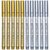 ERINGOGO 20pcs Metallic Paint Markers Fine Tip Silver Gold Ink Pens for Card Making Scrapbooking Autograph Signing Craft Art Projects with Permanent Fade-resistant Ink Multiple Surfaces