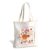ERJHFGHU Strawberry Duck Canvas Tote Bag, Cute Animal Graphic Tote