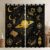 Erosebridal Vintage Celestial Blackout Curtains Space Science Galaxy Retro Key Window Curtains 42″ Wx90 L Boho Mystic Star Occult Window Treatments Drapes for Room Books Light 2 Panel Sets Decor