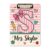 ersonalized Acrylic Paper Clipboard with Custom Name, Classroom Clipboard for Educators, Back to School and End of Year Appreciation Gift for Women