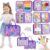 Esjay Toddler Busy Board, Montessori Toys Busy Book, Sensory Board Birthday Gifts for 3+ Years Old Girls Boys, Learning Educational Toy for Fine Motor Skills, Travel Activities for Airplane Car