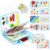 Esjay Toddler Busy Board Montessori Toys for Boys Girls, Sensory Book Educational Activities for Learning Fine Motor Skills, Birthday Gifts for Toddlers, Travel Toys for Airplane Car, White Multi
