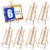 ESRICH 6 PCS 16in Wood Easels, Tabletop Easel for Painting Party