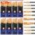 ESRICH Acrylic Paint Brushes Set,8Packs /80 Pcs Black Nylon Paintbrushes, Suitable for Acrylic Oil Watercolor Rock Body Face Nail Art,Perfect Suit of Art Painting, Best Gift for Kids Adult Drawing