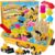 ESSENSON Sensory Bin – Play Sand Kit with Construction Set Toy Truck and 4lbs Magical Sand, Pretend Play Beach Sensory Toy Sandbox, Kids Gifts for Girls and Boys