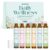 Essential Oil Roll On Set (Breathe, Focus, Sleep, Calm, Happy, Balance), Natural Aromatherapy Roll On for Massage, Body Skin Care,Self Care Gifts for Women & Men,Wellness Blends Roller Ball Kit