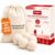 Essentiva Home Wool Dryer Balls XL 6 Pack, Laundry Dryer Balls Reusable 100% New Zealand Wool, Natural Fabric Softener Anti Static Non Toxic, Organic Dryer Balls for Sensitive Skin and Baby Clothes