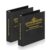 Estate Planning Portfolio Binder, Personalized Custom Spine with 8 Reinforced Mylar Index Tabs, 2 Pack Estate Document Organizer (Black)