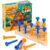 Estune 2 Pack Wooden Triangle Peg Game Kids Educational Board Portable Travel Table Game Strategy Toy Gift for Christmas Children Family Adults Fun Learning Puzzles