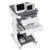 ETOYA 3-Tier Medical Rolling Cart with 2 Drawers (Gray White)