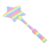 Eujgoov 3D Printed Credit Card Wand Tap to Pay Payment Wand with 3D Printed Colorful Star Design for Secure Card Storage