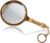 EUQKKWLOY Screen Magnifier Magnifier HD Metal Optics Handheld Magnifier 10x Without Lights Child Old People Read Identification Read Newspaper Jobs Ergonomics Magnifying Glass 75mm Magnifier with LED