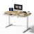 EUREKA ERGONOMIC Office Gaming Desk (Oak Walnut and White, 55inch)